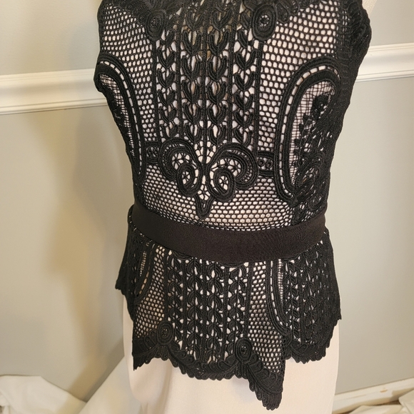Lipsy London peplum lace, strapless dress. Never worn. Excellent condition! - Picture 2 of 5